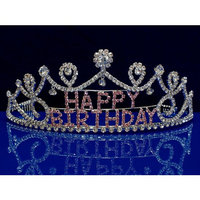 SparklyCrystal Happy Birthday crystal Tiara crown 6669