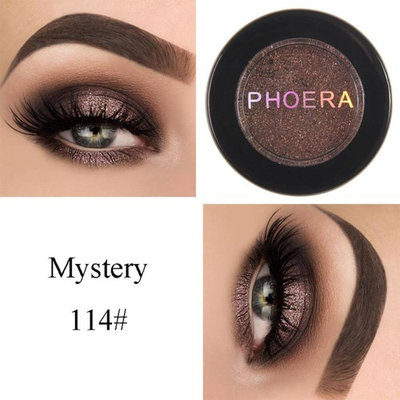 Exteren Natural Eye Shadow Makeup Shimmering Cosmetic Pearl Metallic Smoky Eyeshadow Palette
