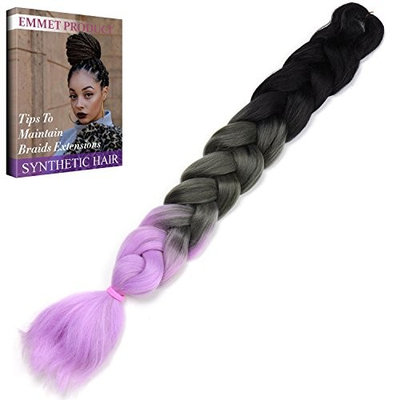 Emmet Jumbo Braiding Hair Unfolding Length 82