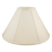 Round Coolie Lampshade in Eggshell (17 in. Diam x 13 in. H)