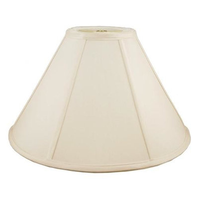 Round Coolie Lampshade in Eggshell (17 in. Diam x 13 in. H)