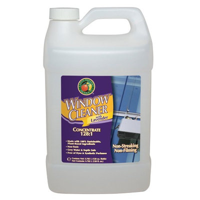 EARTH FRIENDLY PRODUCTS PL9963/04 Glass Cleaner,1 gal, Lavender, Clear