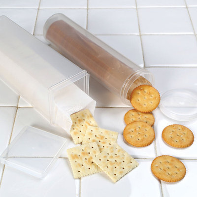 Cracker Keeper Set - Round and Square Cracker Container