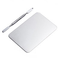 Your Choice NEW Stainless Steel Professional Pro Cosmetic Makeup Palette Spatula Makeup Artist Tool for Mix Foundation Shades (115x75MM)