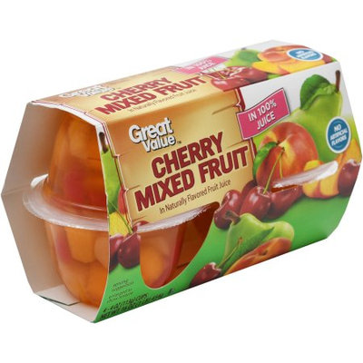 Great Value Cherry Mixed Fruit in 100 % Juice