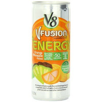 V8 +Energy, Juice Drink with Green Tea, Orange Pineapple, 8 oz.(Each Can), Pack of 24