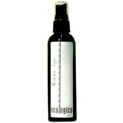 Ecologica 100% Rose Water Facial Spray, Facial Toner, Linen Spray, Room Freshener ~ 2 oz. travel size