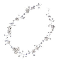 Dovewill Vintage Wedding Bridal Silver Crown Tiara Hair Accessories Headband Jewelry