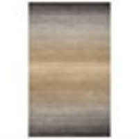 8' x 11' Tebebrous Twlight Nougat Brown and Rabbit Gray Hand Loomed New Zealand Wool Area Throw Rug