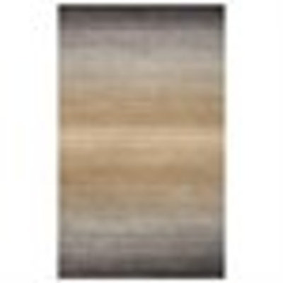 8' x 11' Tebebrous Twlight Nougat Brown and Rabbit Gray Hand Loomed New Zealand Wool Area Throw Rug