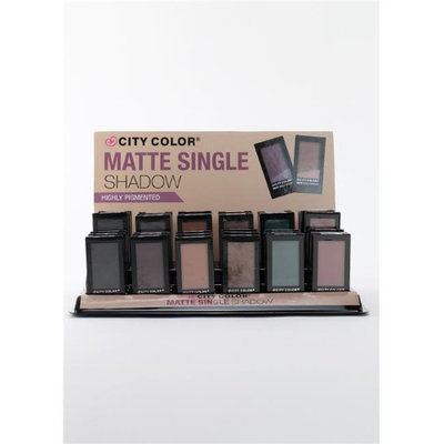 City Color B-0035 E-0052 Matte Single Shadow - Bundle of 10