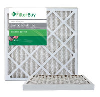 AFB Silver MERV 8 25x25x2 Pleated AC Furnace Air Filter. Filters. 100% produced in the USA. (Pack of 2)