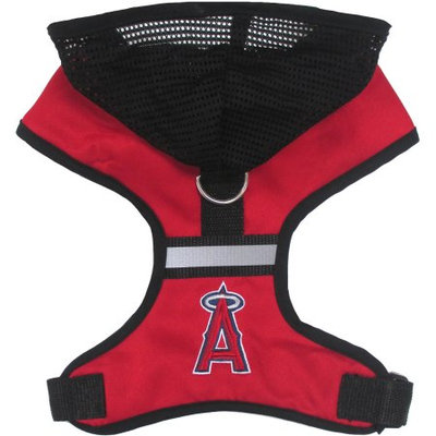 Pets First MLB Los Angeles Angels Pet Harness with Hood, Small