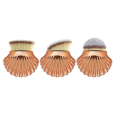 AFfeco 3pcs Big Shell Pro Makeup Brushes Powder Cosmetics Set Face Beauty Tool(5)