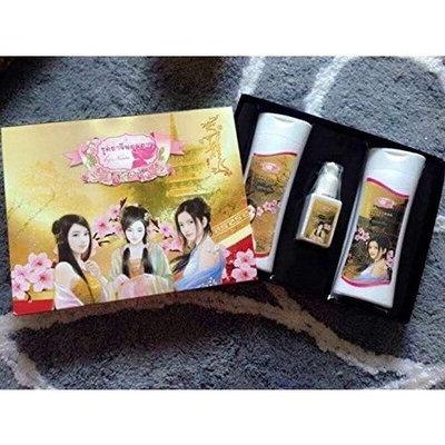 Chinese Herbal Natural Fast Long Hair Growth Shampoo Conditioner Serum Set
