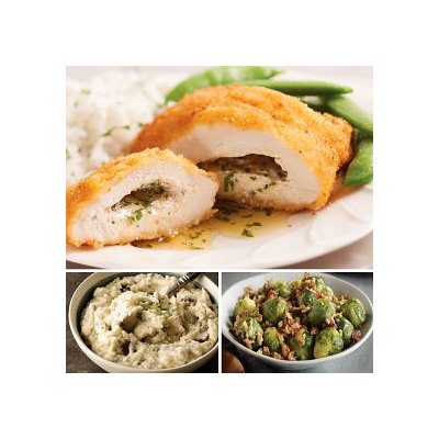 Omaha Steaks Chicken Kiev & Smashed Red Potatoes Feast