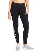 Athleta Womens Reflective Detail Powerlift Tight 2.0 Size L Tall - Black