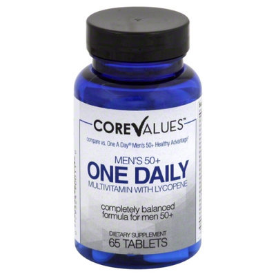Core Values Daily Mens Multivitamin 50+ 65ct