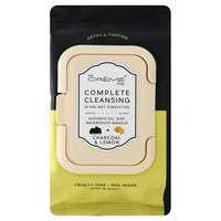 Creme Shop Cleansing Pre-Wet Towelettes Charcoal & Lemon 30 Count