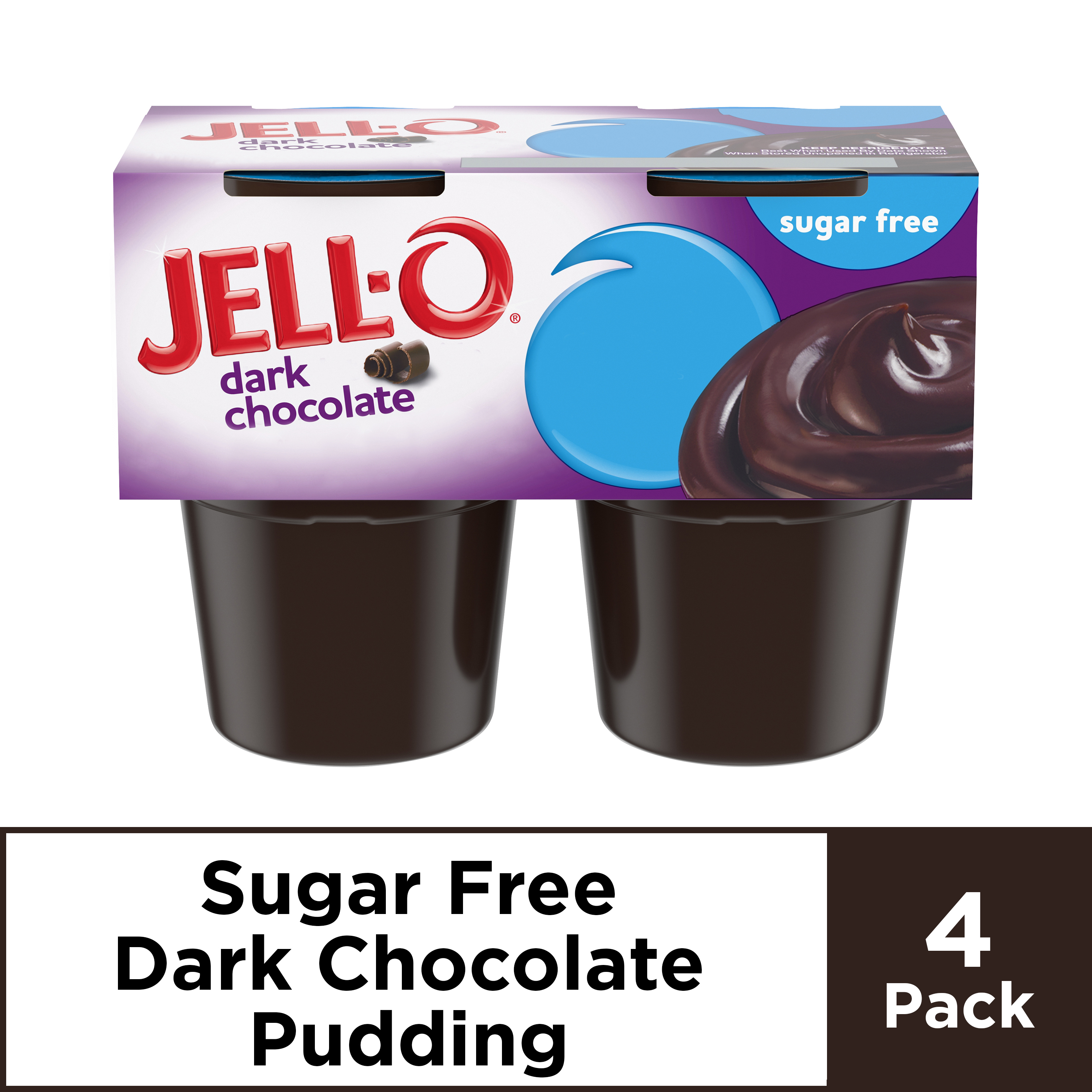 Jell O Sugar Free Ready To Eat Dark Chocolate Pudding Cups 4 Ct 14 5 Oz Package Reviews 2020