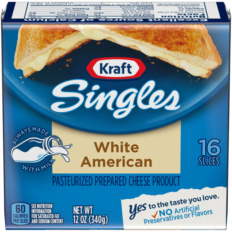Kraft Singles White American Cheese Slices Reviews 2019