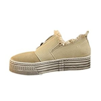 Bescita Women Comfortable Canvas Flat Stylish Slip On Loafers Flats Shoes