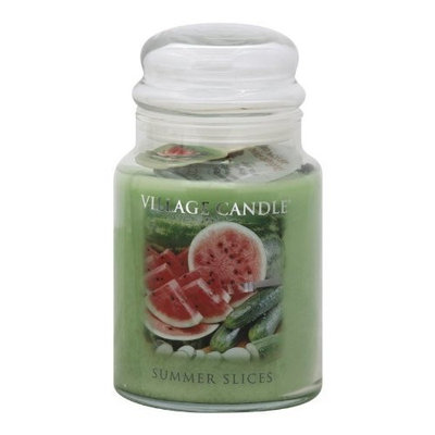 Village Candle Summer Slices 26 oz Glass Jar Scented Candle, Large