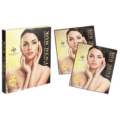 Jean Pierre 24K Gold Gel Collegen Facial Mask, 2 Ct