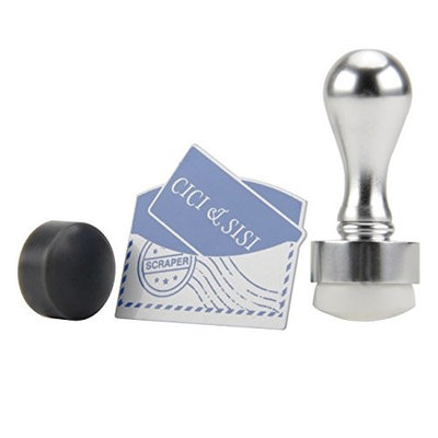 CICI&SISI Nail Art Silver Stamper and Scraper Tool Set with an Extra Stamping Head Good Results Together with CICI&SISI Nail Art Stamping Plates