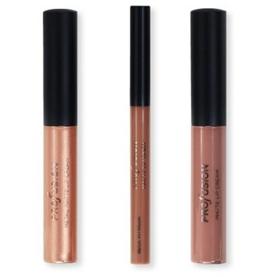 Profusion Cosmetics Mixed Metals Lips Set Nude -3.5oz