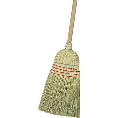 Carlisle 3685500 Flo-Pac Wood Handle Warehouse Broom, Corn Blend Bristle, 34 and 56