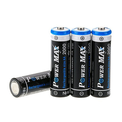 PowerMax US Seller 4 PCS BTY 2000mAh 1.2V AA Size Ni-MH Rechargeable Battery Batteries for Toys..., ship from USA,Brand WindMax