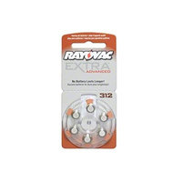 60 x Size 312 Rayovac Extra Advanced Hearing Aid Batteries