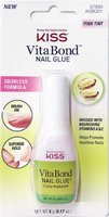 Kiss Vita Bond Nail Glue, Pink Tint, Odorless Formula, .17 Oz