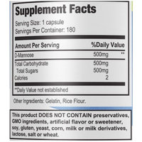 D-Mannose 500 mg 180 Capsules - Urinary Tract Health Support - Nutrissence