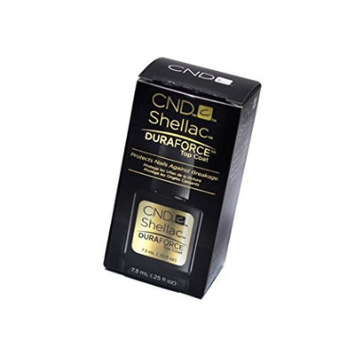 Shellac UV/LED Gel Polish Duraforce Top Coat most advanced top coat designed to strengthen and protect nails against breakage and daily wear : 0.25 fl oz / 7.3ml