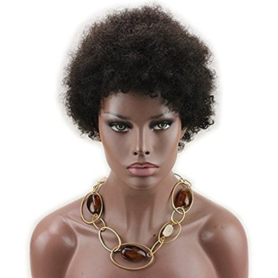 Dreambeauty Short Afro Kinky Curly Human Hair Wigs 100% Brazilian Remy Human Hair Short Kinky Curly None Lace Full Wig for African American Women