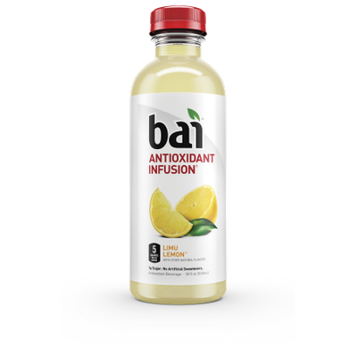 B.a.i. Bai Limu Lemonade, 5 calories, 100% Natural, Antioxidant Infused Beverage, 18oz, 12pk