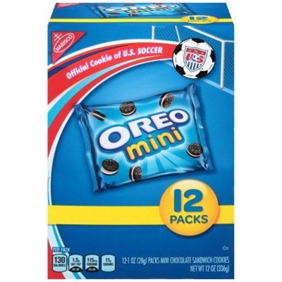 Mini Oreo Chocolate Sandwich Cookies - Munchpack - 12ct/1oz