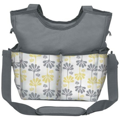Kids Line Holds All Printed Diaper Bag Tote, White
