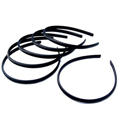Luxxii Black Satin Covered Alice Hairband for Kids Girls Teens Headbands
