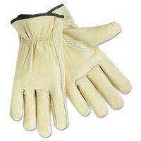 MCR Safety Leather Driver Gloves, Beige, 2 / Pair (Quantity)