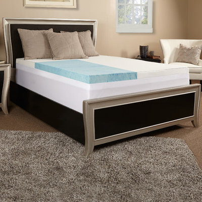 Luxury Solutions 4'' Gel Memory Foam Mattress Topper