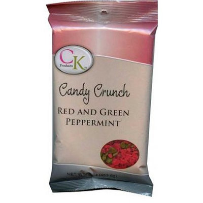CK Products, Candy Crunch Red and Green Peppermint, 16 Oz