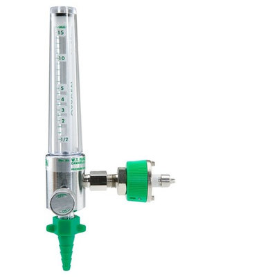 Oxygen Flowmeter Side Port 0-15 LPM with Ohmeda Connect Inlet