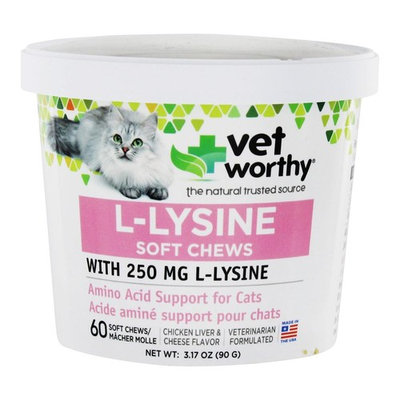 L-Lysine for Cats Chicken Liver & Cheese Flavor - 60 Soft Chews