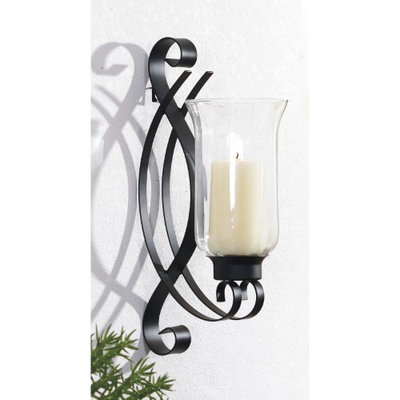 Hobbitholeco. hobbitholeco Metal and Glass Swirl Wall Sconce