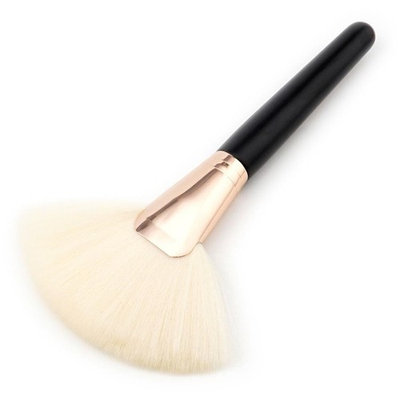Makeup Brush Set, HeyI 1PC Big Fan Goat Hair Blush Face Powder Foundation Cosmetic Brush (Black)