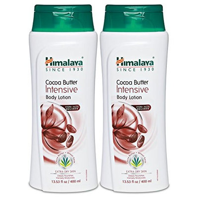 Himalaya Cocoa Butter Intensive Body Lotion for Extra Dry Skin, Deeply Moisturizes, Nourishes and Softens, 13.53 oz (400 ml) 2 PACK