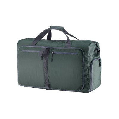 Wakeman 14.5 in. Green Folding Overnight Duffel Bag